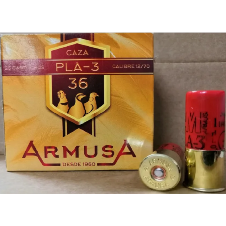 Armusa náboje PLA-3, 12/25/70 36gr 3mm